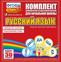 Динамические раздаточные пособия. Русский язык (веера). Читаем по слогам (слоги из двух букв). Конструируем слова (слоги из двух и трех букв). - fgospostavki.ru - Новоалтайск