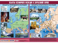 Таблица демонстрационная "Объекты всемирного наследия в Зарубежной Европе" (винил 100*140) - fgospostavki.ru - Новоалтайск