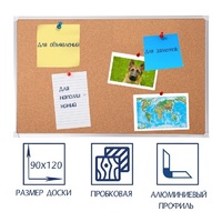Доска пробковая 1200х900 - fgospostavki.ru - Новоалтайск
