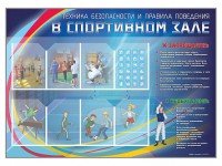 Стенд-уголок "Техника безопасности и правила поведения в спортивном зале" - fgospostavki.ru - Новоалтайск