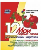 Тематические карточки "Мои первые слова" (красный цвет) - fgospostavki.ru - Новоалтайск