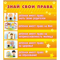Стенд "Знай свои права" - fgospostavki.ru - Новоалтайск
