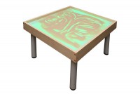 Столик на ножках для рисования песком "Радуга" с подсветкой RGB - fgospostavki.ru - Новоалтайск