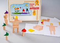 Игровой набор Фребеля "Конструктор деревянный без соединений-3" (Серия "Эксперимент") - fgospostavki.ru - Новоалтайск