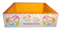 Сухой бассейн "Вообразилия" квадратный с шелкографией - fgospostavki.ru - Новоалтайск