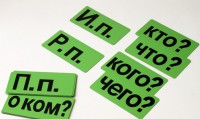 Набор магнитных карточек "Падежи" (фон зелёный) - fgospostavki.ru - Новоалтайск
