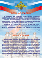 Таблица "Военная присяга. Боевое знамя" (100х140 сантиметров, винил) - fgospostavki.ru - Новоалтайск
