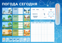 Стенд-уголок маркерный "Погода сегодня" - fgospostavki.ru - Новоалтайск