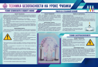 Стенд-уголок "Техника безопасности на уроках физики" - fgospostavki.ru - Новоалтайск