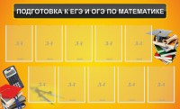 Стенд "Подготовка к ЕГЭ и ОГЭ по математике (10 карманов)" - fgospostavki.ru - Новоалтайск
