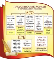 Стенд "Правописание корней с чередованием гласных" - fgospostavki.ru - Новоалтайск