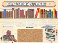 Стенд "Классный уголок" (с пробковым покрытием) - fgospostavki.ru - Новоалтайск