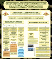 Стенд "Структура вооруженных сил РФ" - fgospostavki.ru - Новоалтайск