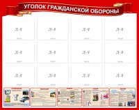 Стенд "Уголок гражданской обороны" - fgospostavki.ru - Новоалтайск