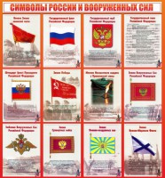 Стенд "Символы России и вооруженных сил" - fgospostavki.ru - Новоалтайск