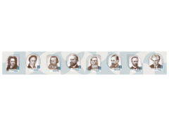 Стенд-лента "Выдающиеся ученые-историки" - fgospostavki.ru - Новоалтайск