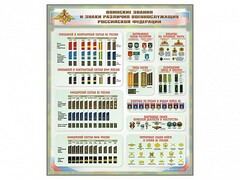 Стенд "Воинские звания и знаки различия военнослужащих Российской Федерации" - fgospostavki.ru - Новоалтайск