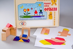 Игровой набор Фребеля "Конструктор деревянный без соединений-2" (Серия "Эксперимент") - fgospostavki.ru - Новоалтайск