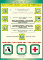 Таблица "Выполняйте опыты только по инструкции" (100х140 сантиметров, винил) - fgospostavki.ru - Новоалтайск