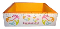 Сухой бассейн "Вообразилия" квадратный с шелкографией - fgospostavki.ru - Новоалтайск