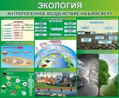 Стенд "Экология. Антропогенное воздействие на биосферу" - fgospostavki.ru - Новоалтайск