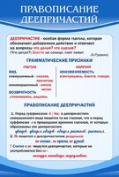 Стенд "Правописание деепричастий" - fgospostavki.ru - Новоалтайск
