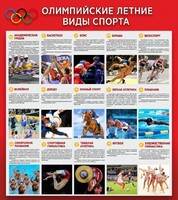 Стенд "Олимпийские летние виды спорта" - fgospostavki.ru - Новоалтайск