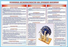 Стенд-уголок "Техника безопасности на уроках физики" - fgospostavki.ru - Новоалтайск