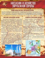 Стенд "Населения и хозяйство Зарубежной Европы" - fgospostavki.ru - Новоалтайск