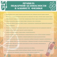 Стенд "Правила пожарной безопасности в кабинете физики" - fgospostavki.ru - Новоалтайск