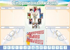Стенд "Спортивная жизнь" Вариант 2 - fgospostavki.ru - Новоалтайск