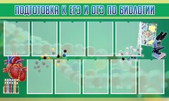 Стенд "Подготовка к ЕГЭ и ОГЭ по биологии" Вариант 2 - fgospostavki.ru - Новоалтайск