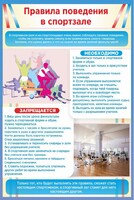 Стенд "Правила поведения в спортзале №1" - fgospostavki.ru - Новоалтайск