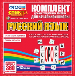 Динамические раздаточные пособия. Русский язык (комплект демонстрационных материалов). Касса букв, слогов, звуковых схем с набором интерактивных таблиц. - fgospostavki.ru - Новоалтайск