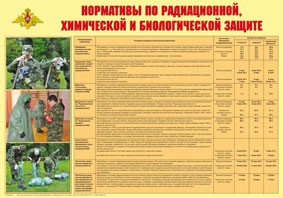 Плакат "Нормативы по радиационной, химической и биологической защите" - fgospostavki.ru - Новоалтайск