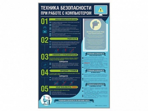 Стенд-уголок "Техника безопасности при работе на компьютере в общеобразовательных учреждениях" - fgospostavki.ru - Новоалтайск