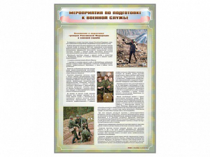 Стенд "Мероприятия обязательной подготовки граждан к военной службе" - fgospostavki.ru - Новоалтайск