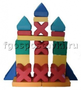 Мягкий модуль-конструктор "Башня" (21 элемент) - fgospostavki.ru - Новоалтайск