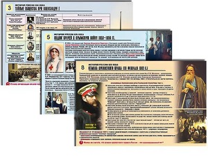 Комплект таблиц по истории "История России XIX в." раздаточные (цветные, ламинированные, А4, 10 штук) - fgospostavki.ru - Новоалтайск