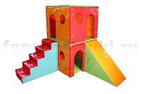 Домик игровой двухэтажный (комплект) - fgospostavki.ru - Новоалтайск