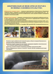 Комплект плакатов "Добровольная пожарная дружина" - fgospostavki.ru - Новоалтайск