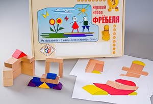 Игровой набор Фребеля "Конструктор деревянный без соединений-2" (Серия "Эксперимент") - fgospostavki.ru - Новоалтайск
