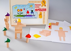 Игровой набор Фребеля "Конструктор деревянный без соединений-3" (Серия "Эксперимент") - fgospostavki.ru - Новоалтайск
