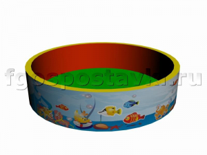 Бассейн круглый с шелкографией - fgospostavki.ru - Новоалтайск