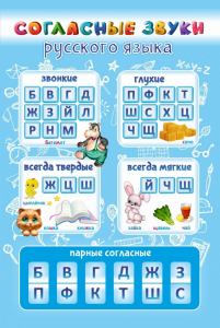 Стенд "Согласные русского языка" - fgospostavki.ru - Новоалтайск