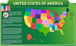 Стенд "United States Of America" - fgospostavki.ru - Новоалтайск