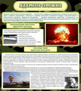 Стенд "Ядерное оружие" - fgospostavki.ru - Новоалтайск