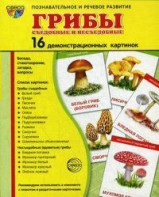 Демонстрационные карточки "Грибы съедобные и не съедобные" - fgospostavki.ru - Новоалтайск