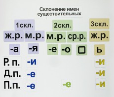 Набор магнитных карточек "Склонение имен существительных" - fgospostavki.ru - Новоалтайск