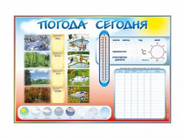 Стенд-уголок маркерный "Погода сегодня" - fgospostavki.ru - Новоалтайск